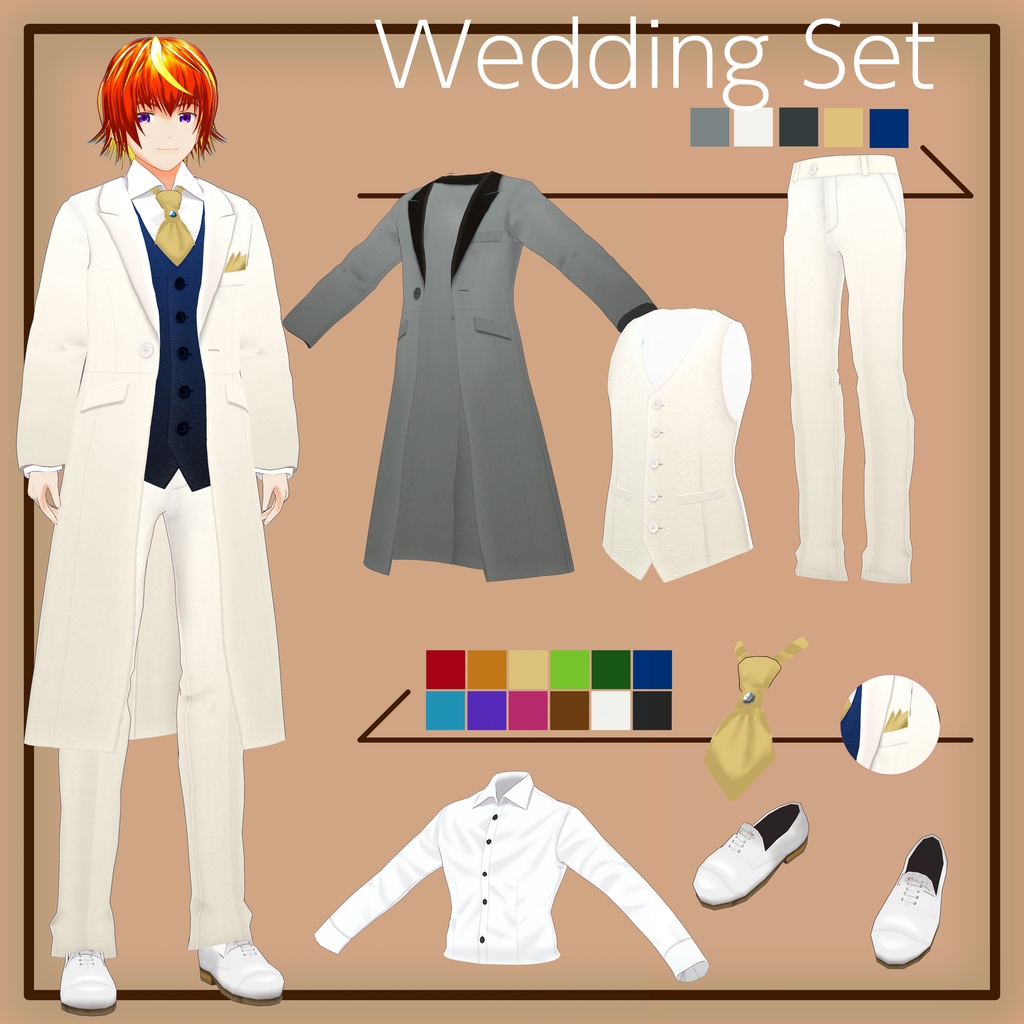 VRiod 着合わせフロックコート Customizable frock coat