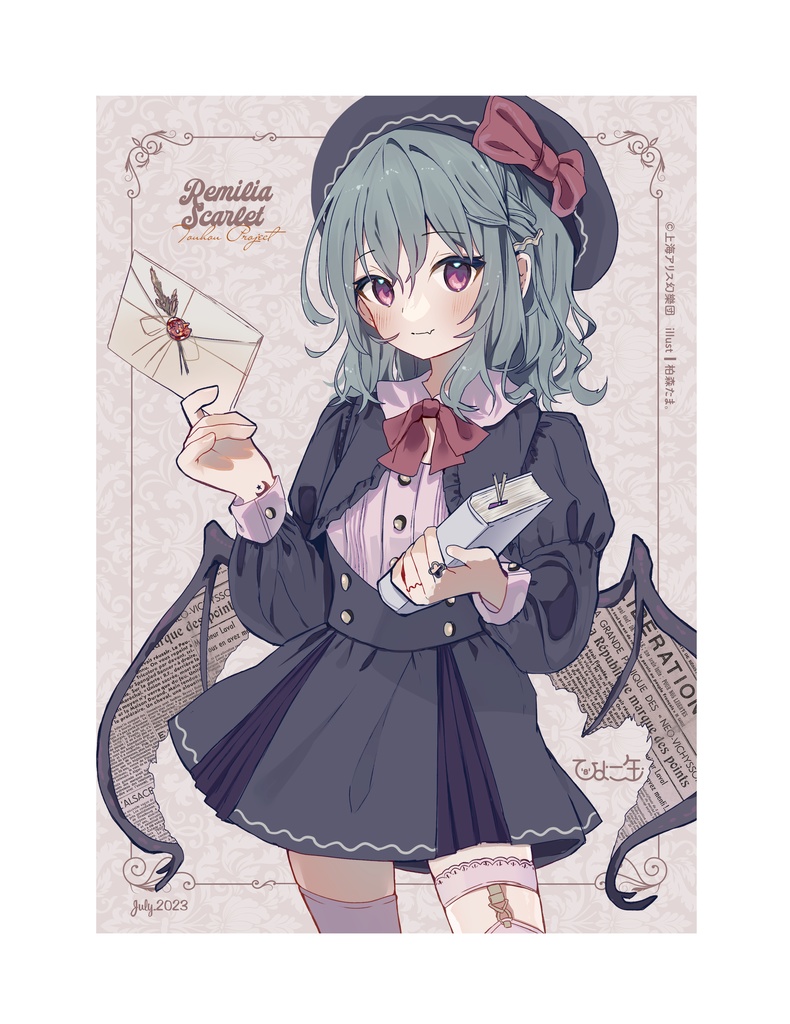 東方project レミフラ　パジャマ　美少女　クリアファイル　VY16 東方project レミフラ フラン 私服 美少女 クリアファイル VY33