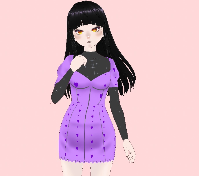 Vroid Model Assets Clothing Sweetheart Dress Pack for 3D Female Model Vtubing and VRChat