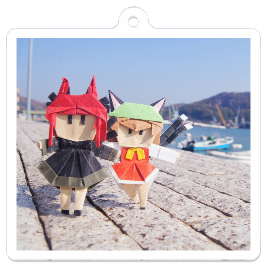 おこぼれの魚を貰おう!! アクリルキーホルダー