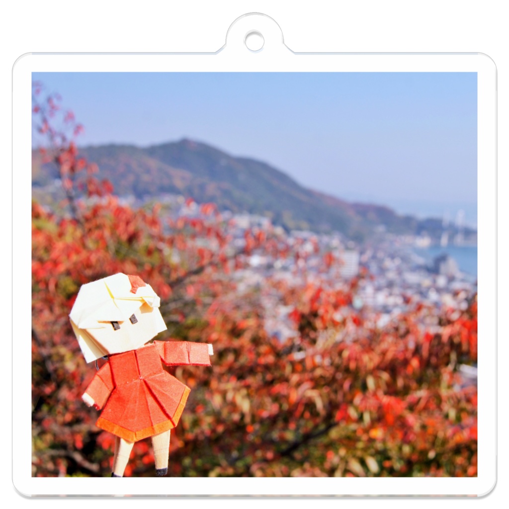 紅葉を一望••• アクリルキーホルダー
