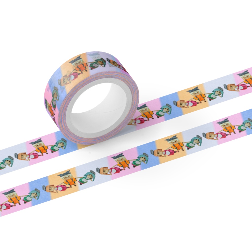 組体操① 扇 マスキングテープ