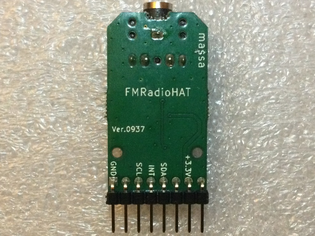 KT0937搭載FMラジオモジュール【部品実装済品】