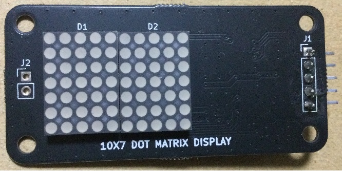 10×7ドットマトリックスLEDモジュール（TM1628A)