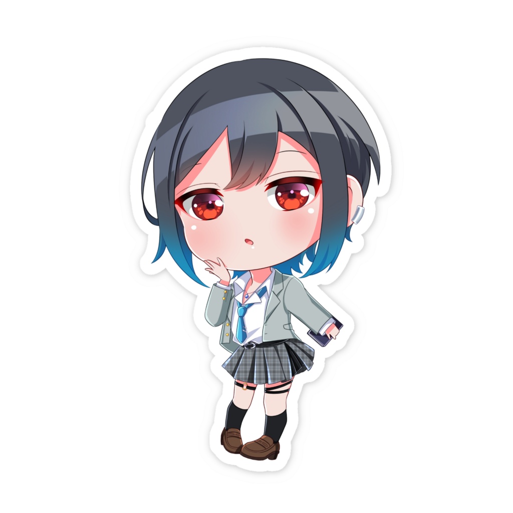 制服雪音ステッカー
