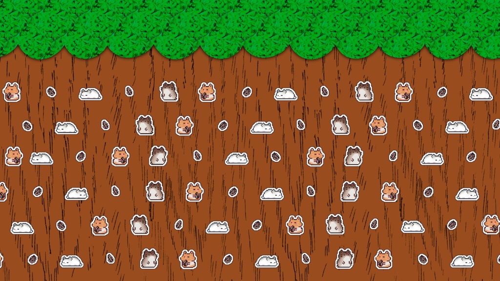 商品名 無料 かわいさ漂う背景素材 ハムスターと木 イオリの素材屋 Booth