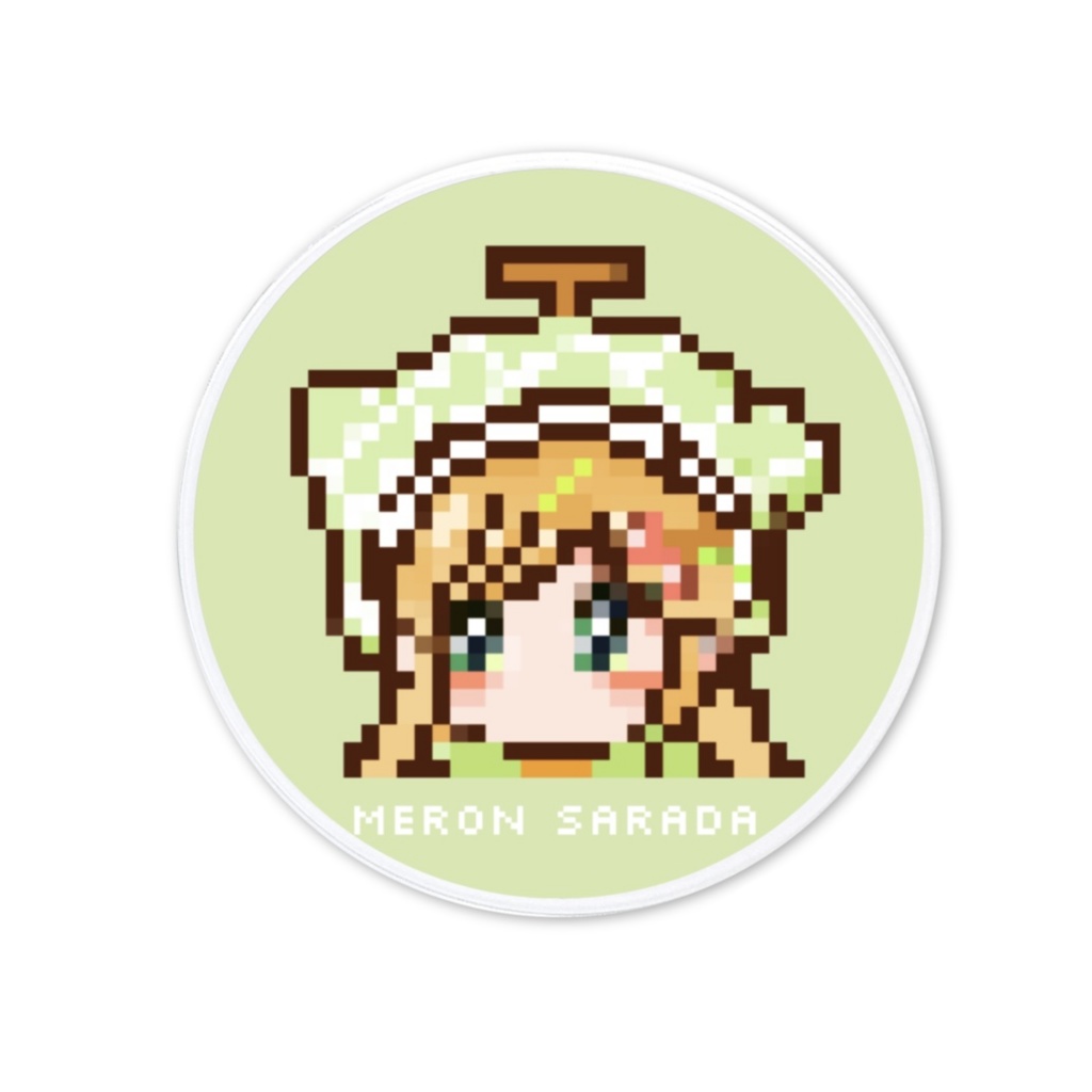 ドット絵めろさらちゃんアクリルコースター