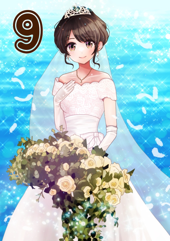 創作女子ポストカード(バラ売り)