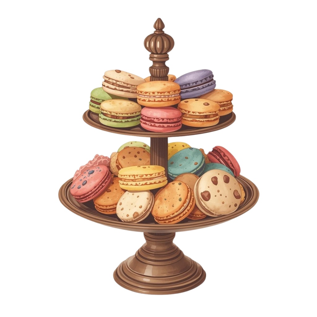 水彩カフェクリップアート25点セット