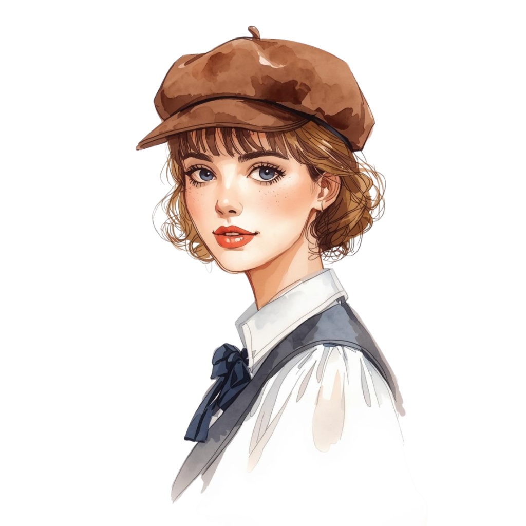 水彩カフェクリップアート25点セット