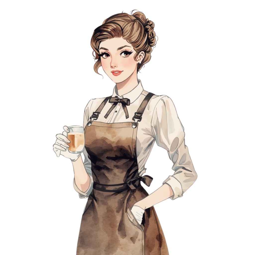 水彩カフェクリップアート25点セット