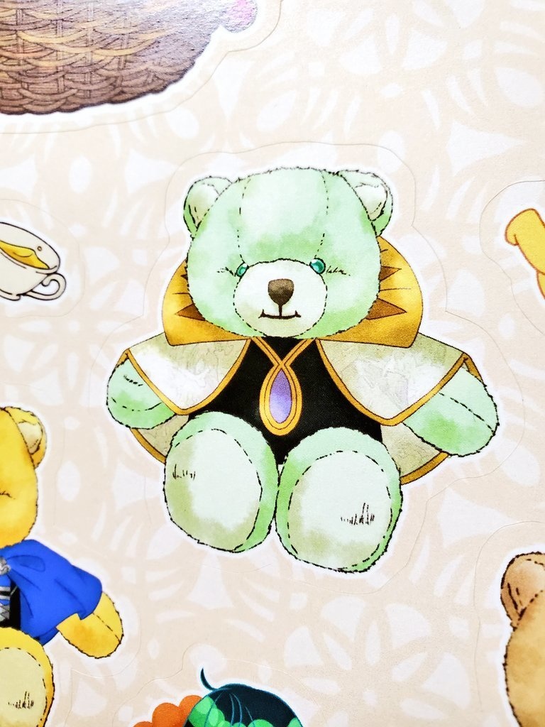 くまちゃんとお人形ベレト先生のシール