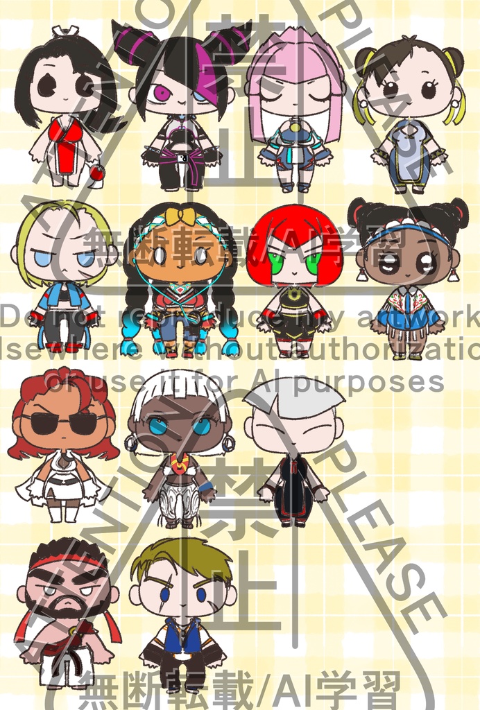 ストリートファイター６　キャラクターイラスト