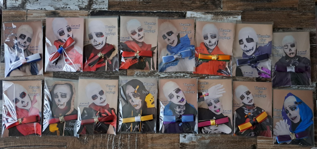 UT/AU骨兄弟イメージリボンピン