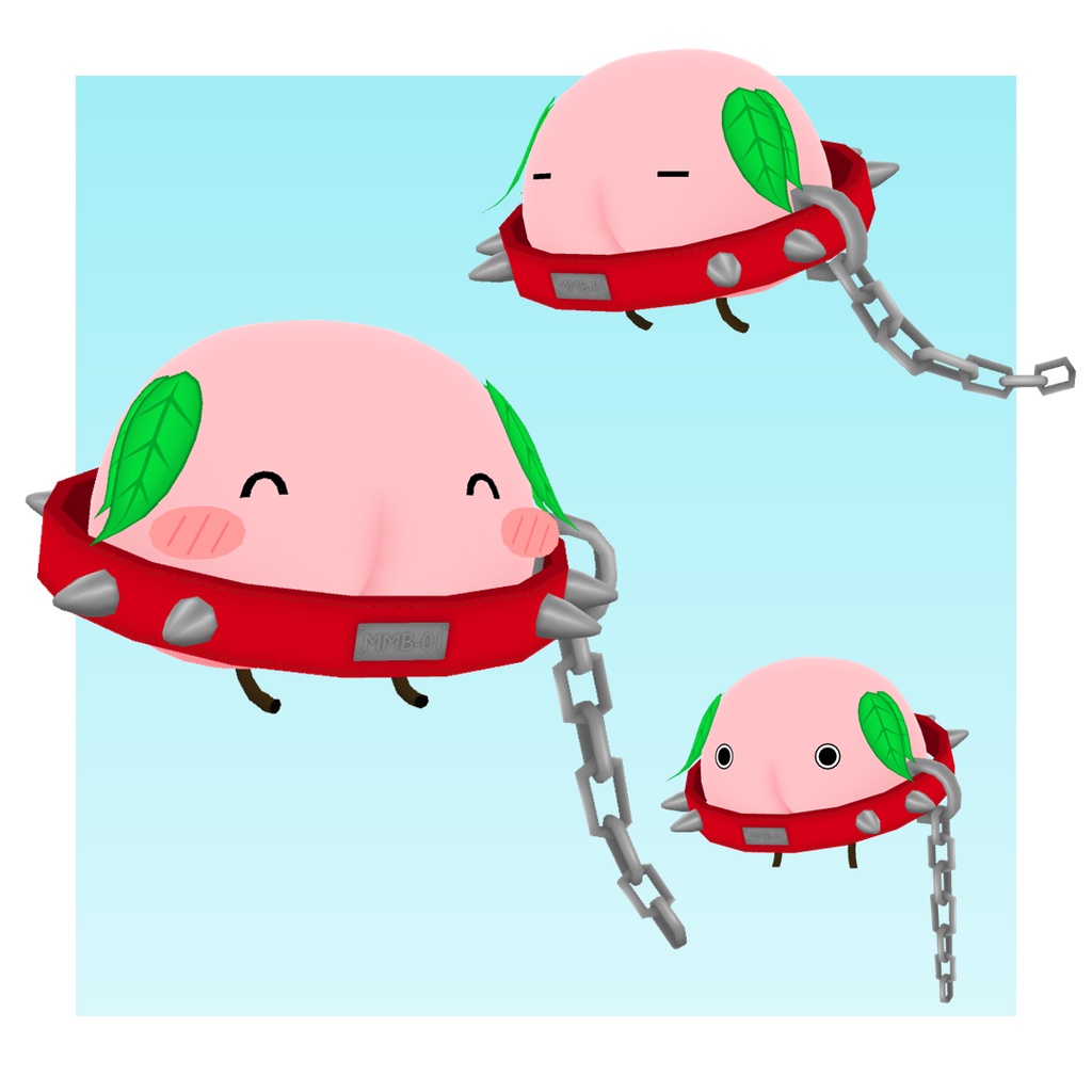 【Moblie対応】モモビー Momobee / オリジナル3Dモデル