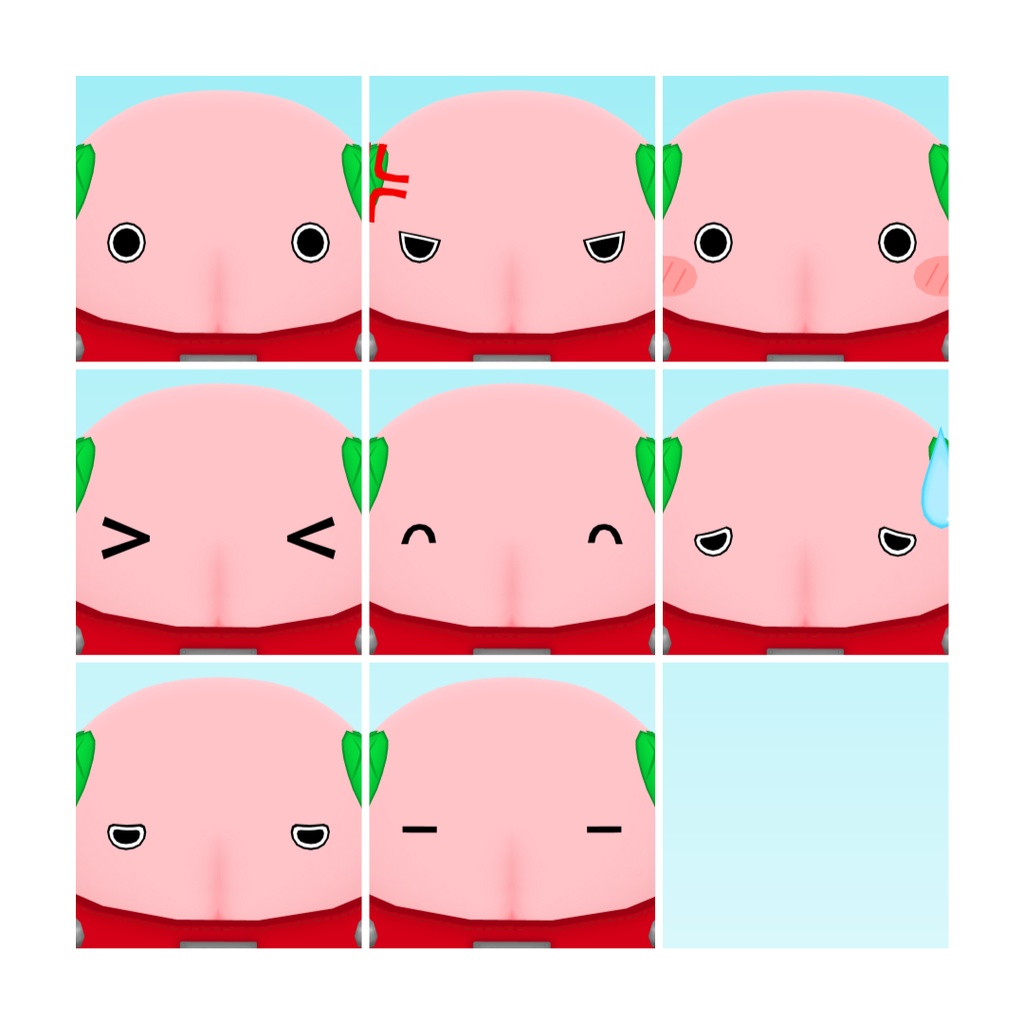 【Moblie対応】モモビー Momobee / オリジナル3Dモデル
