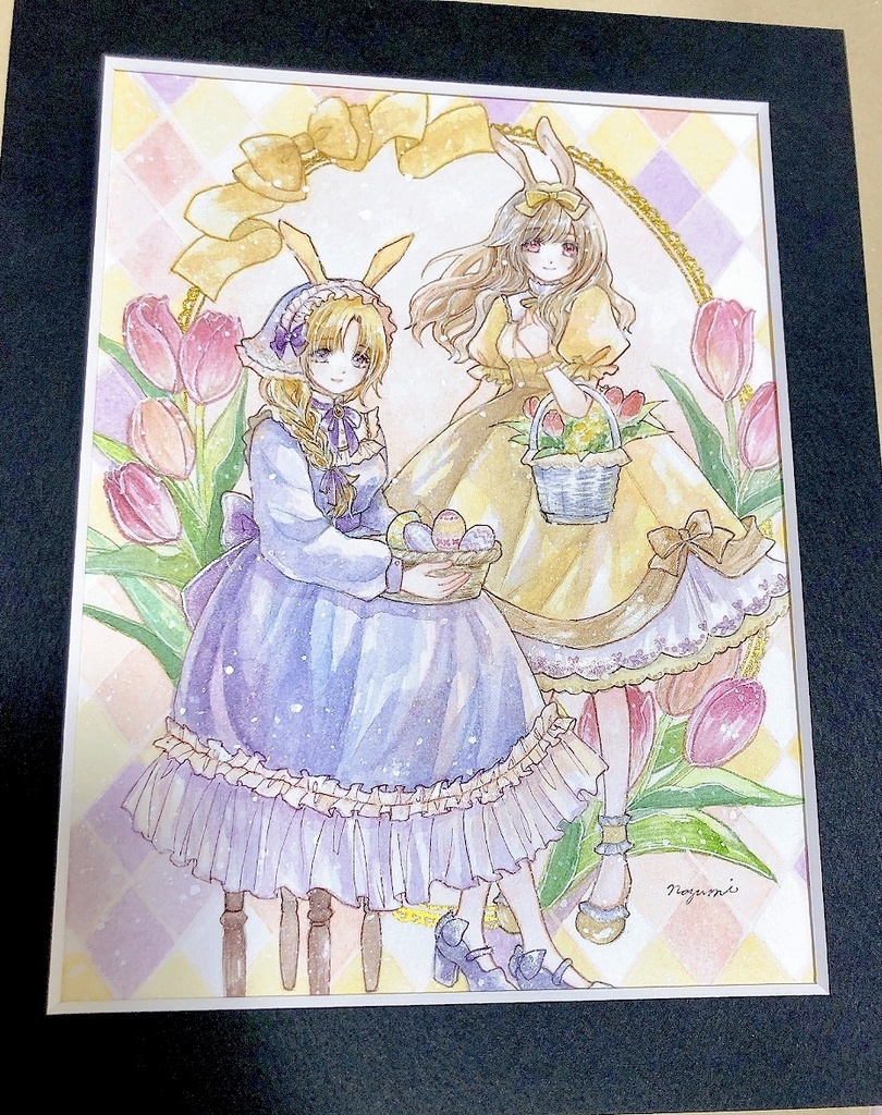 【マット付き原画】祝祭の陽 インチサイズ