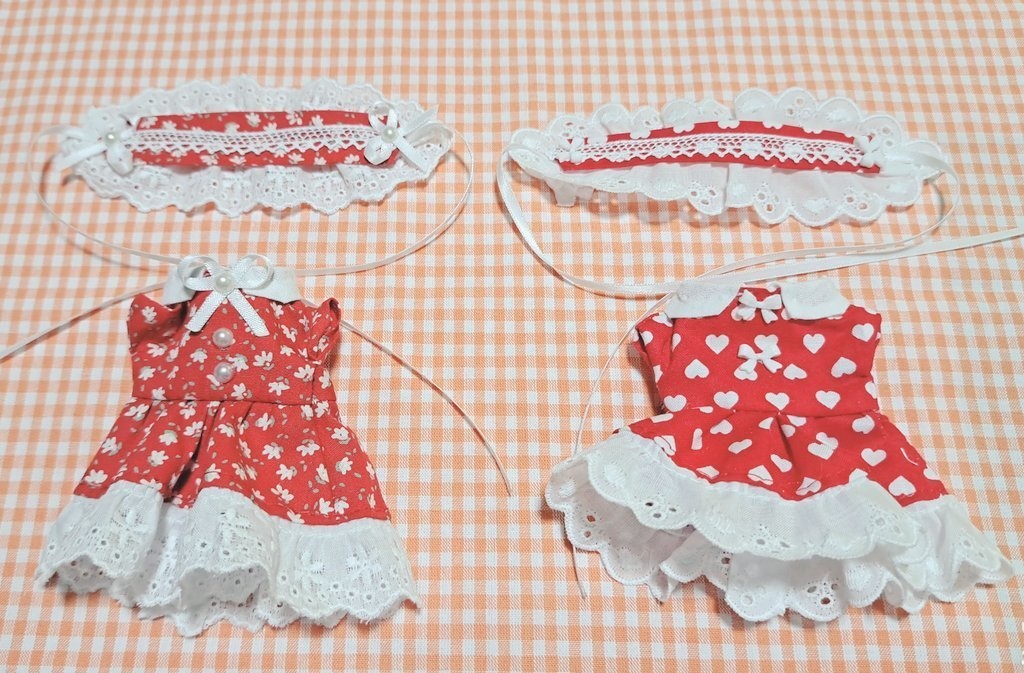 10cm～12cmぬい用　ワンピースセット