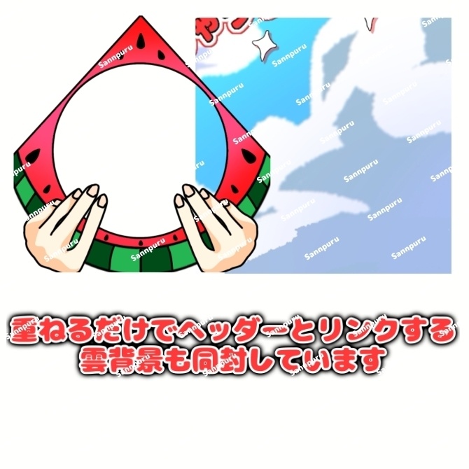 夏のIRIAMヘッダー&アイコンリング🍉