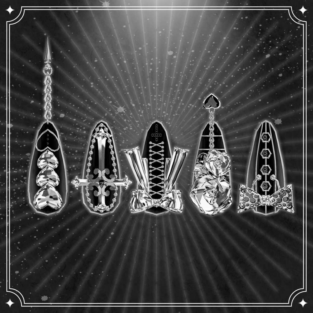 【6アバター対応】Sister Nail & Boots【VRChat】