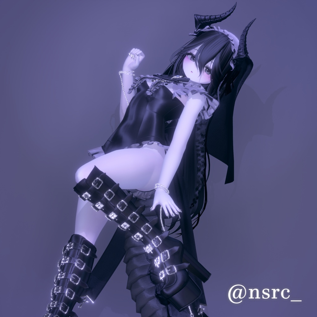 【6アバター対応】Sister Nail & Boots【VRChat】