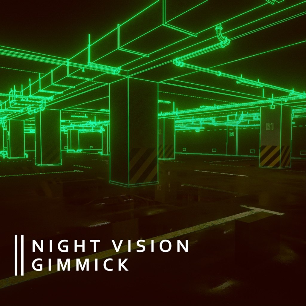 【15アバター対応】『PHANTOM OPERATION』ギミック付きタクティカル衣装【VRChat】