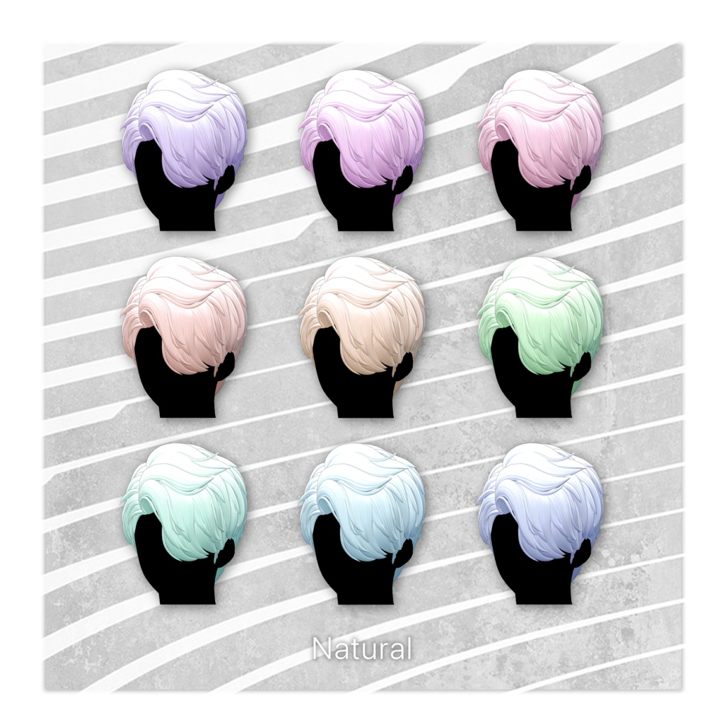 【VRC想定】ONE Side Hair【VRChat】