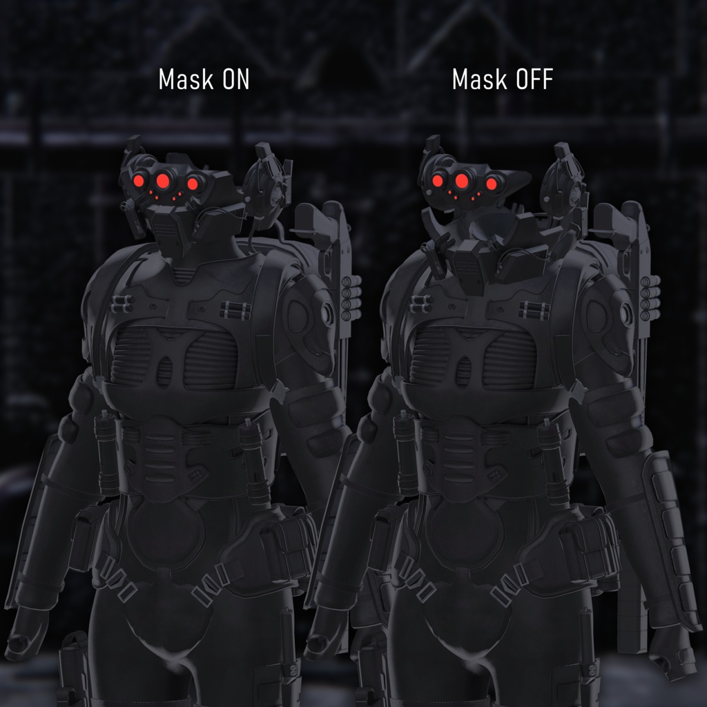 【18アバター対応】『BLACK VANGUARD』早期購入特典あり【VRChat】