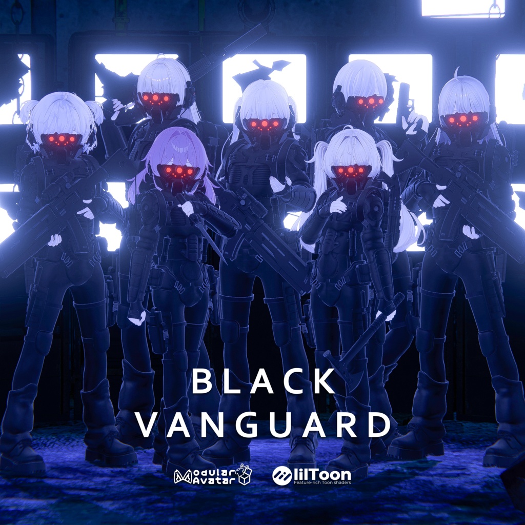 【18アバター対応】『BLACK VANGUARD』早期購入特典あり【VRChat】
