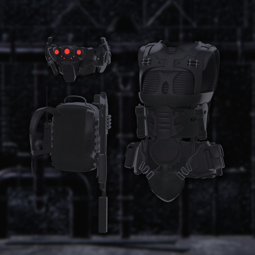 【18アバター対応】『BLACK VANGUARD』早期購入特典あり【VRChat】