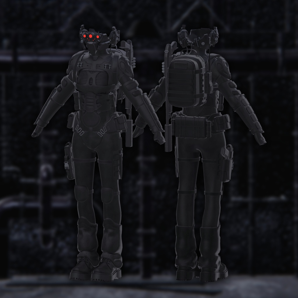 【18アバター対応】『BLACK VANGUARD』早期購入特典あり【VRChat】