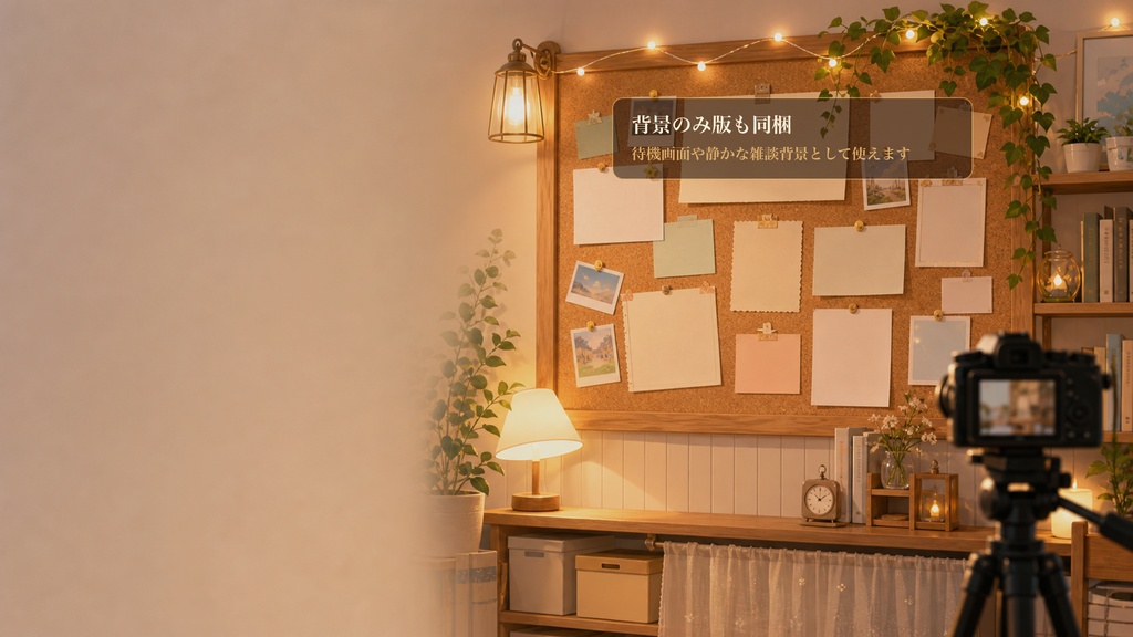 お知らせボード配信部屋コメントオーバーレイ|OBS・わんコメ対応テンプレート