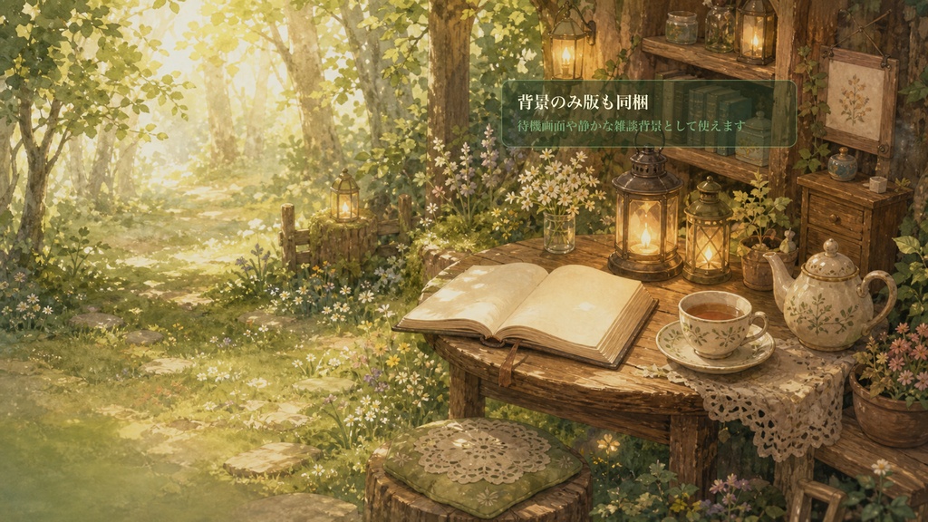 絵本の森の読書会コメントオーバーレイ|OBS・わんコメ対応テンプレート