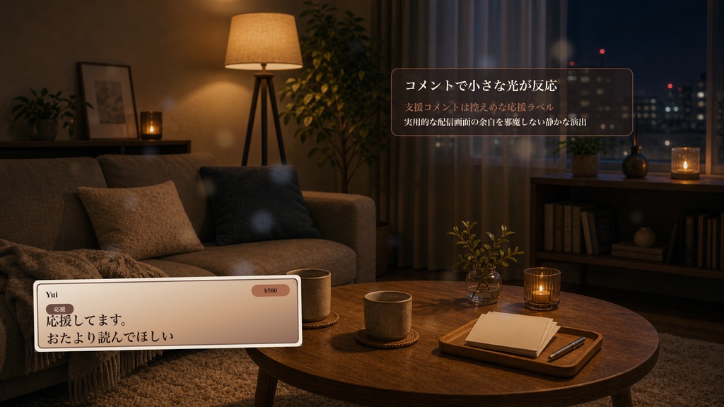 締め雑談ラウンジコメントオーバーレイ|OBS・わんコメ対応テンプレート