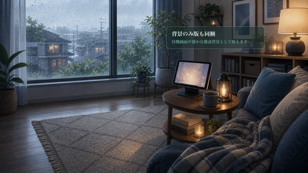 雨窓スクリーン同時視聴コメントオーバーレイ|OBS・わんコメ対応テンプレート