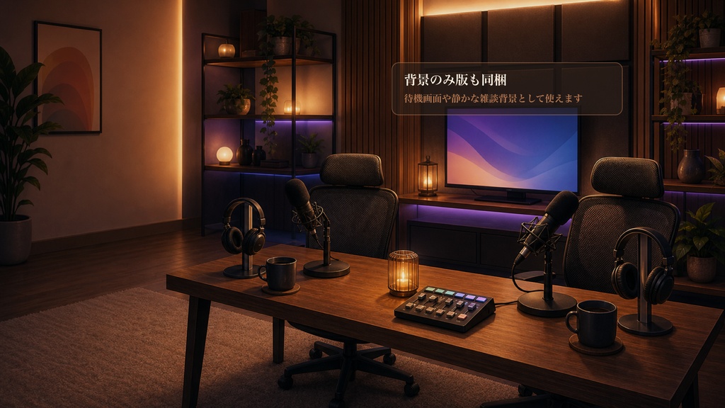 ふたり実況ソファ同時視聴コメントオーバーレイ|OBS・わんコメ対応テンプレート