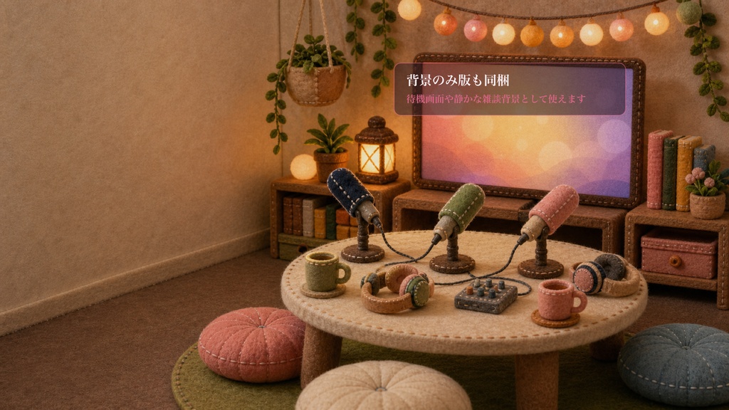 フェルト実況テーブル同時視聴コメントオーバーレイ|OBS・わんコメ対応テンプレート