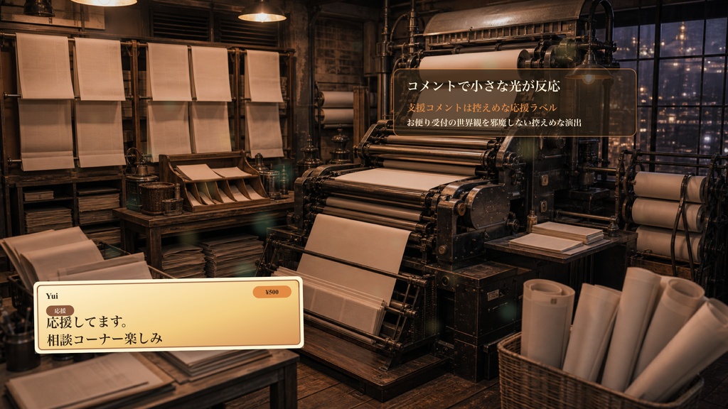 新聞相談欄プレスルームコメントオーバーレイ|OBS・わんコメ対応テンプレート