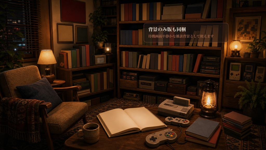 攻略本読書ヌックコメントオーバーレイ|OBS・わんコメ対応テンプレート