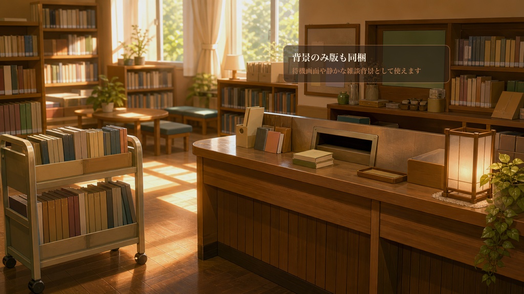 学校図書室返却カウンターコメントオーバーレイ|OBS・わんコメ対応テンプレート