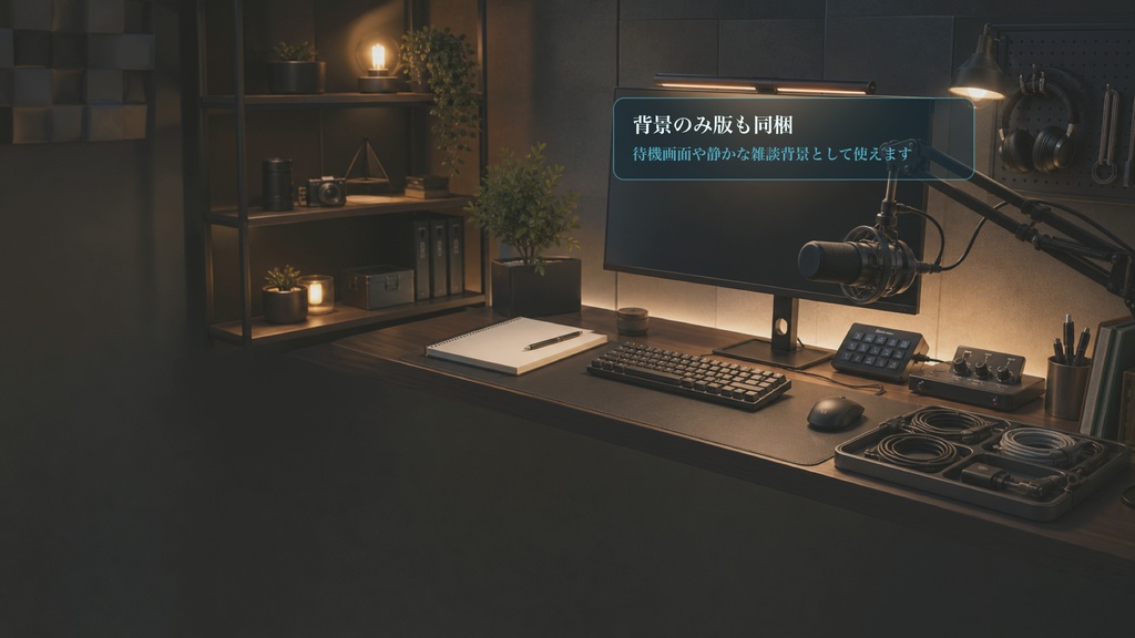 配信前チェックデスクコメントオーバーレイ|OBS・わんコメ対応テンプレート