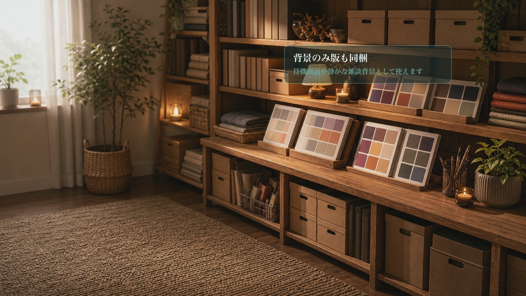 シンプル棚の配信素材ルームコメントオーバーレイ|OBS・わんコメ対応テンプレート