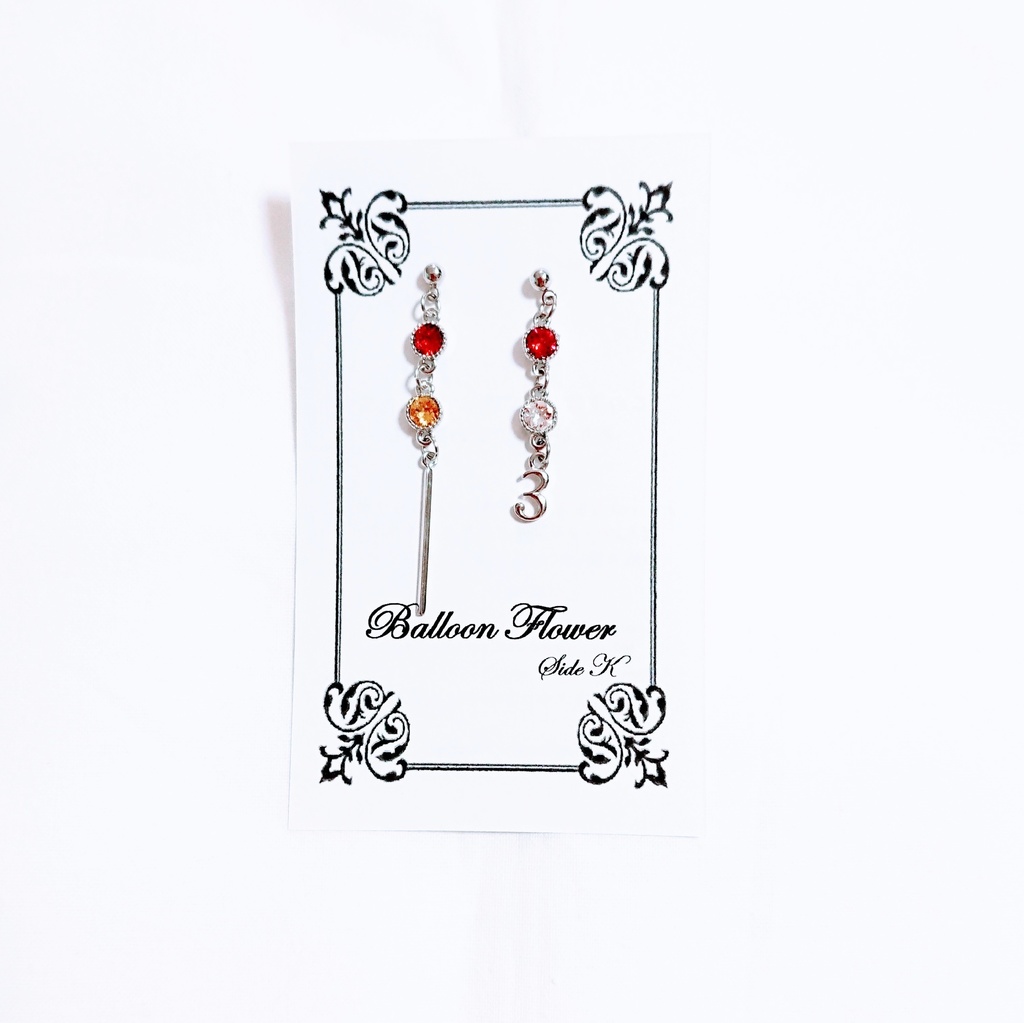 BUSTER BROS!!! スワロフスキーナンバーピアス / イヤリング