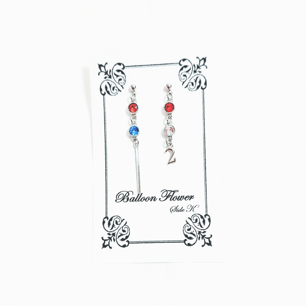 BUSTER BROS!!! スワロフスキーナンバーピアス / イヤリング