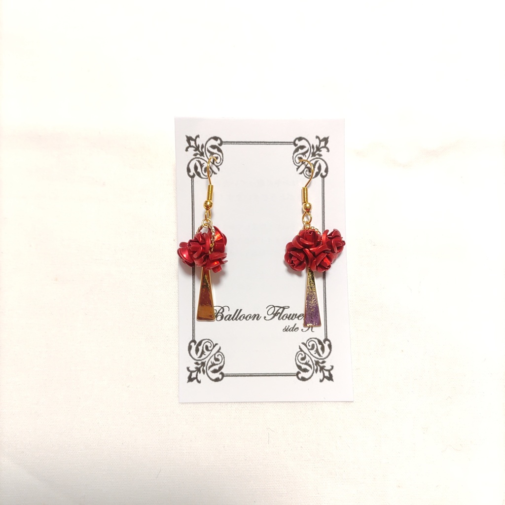 ヒプマイ ディビジョンカラーメタルローズピアス