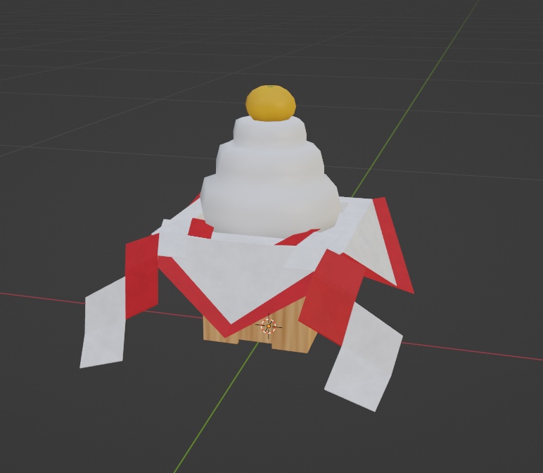 鏡餅/門松【ローポリ】