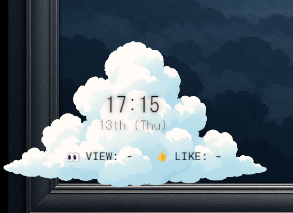 しずかなカウンター – VIEW & LIKE