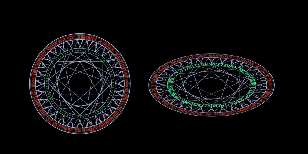 しずかな魔法陣。