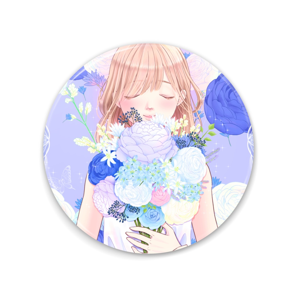 花束75mm缶ミラー