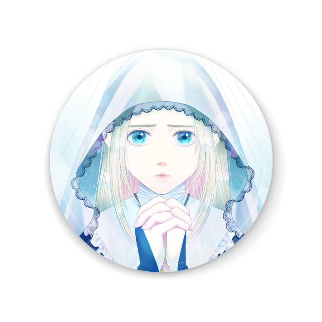 祈り56mm缶ミラー